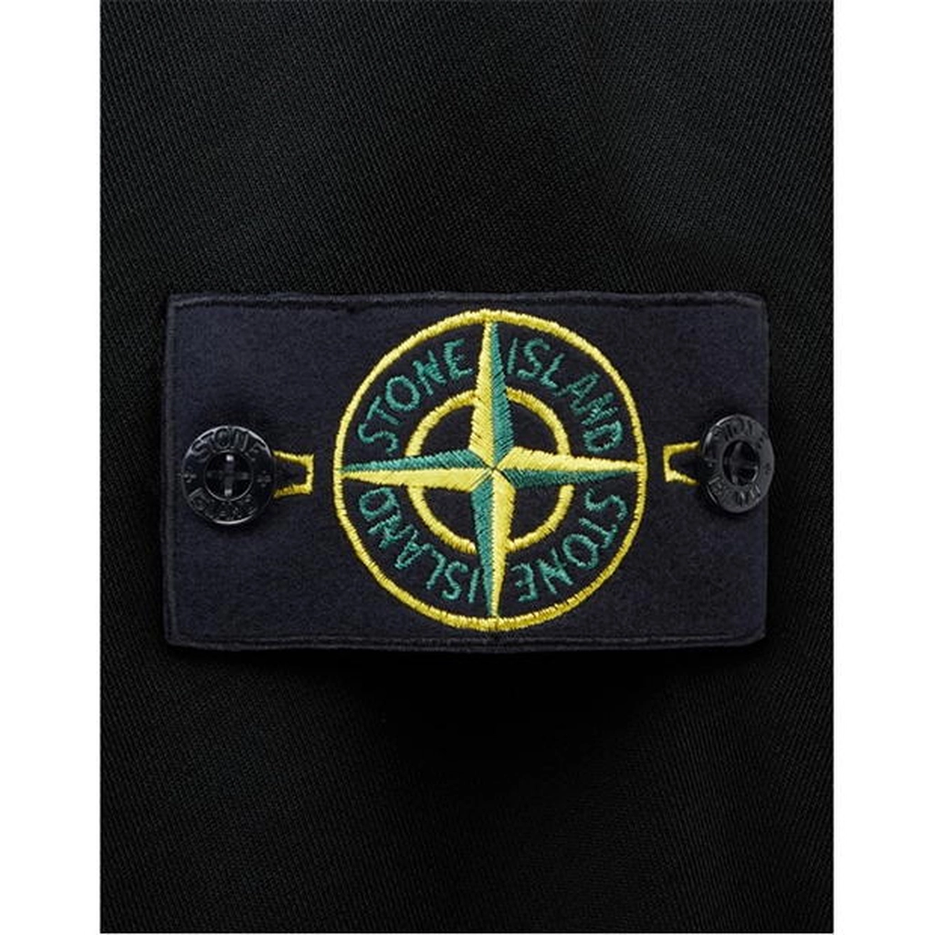 Stone Island Nylon Fleece Crewneck Sweatshirt - Black